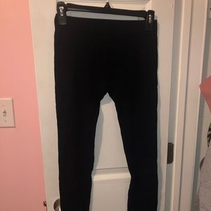 Thick black spandex leggings